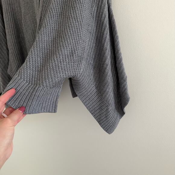 Lululemon Softer Still Cashmere Blend Wrap Sweater Heathered Asphalt Grey - Picture 8 of 10